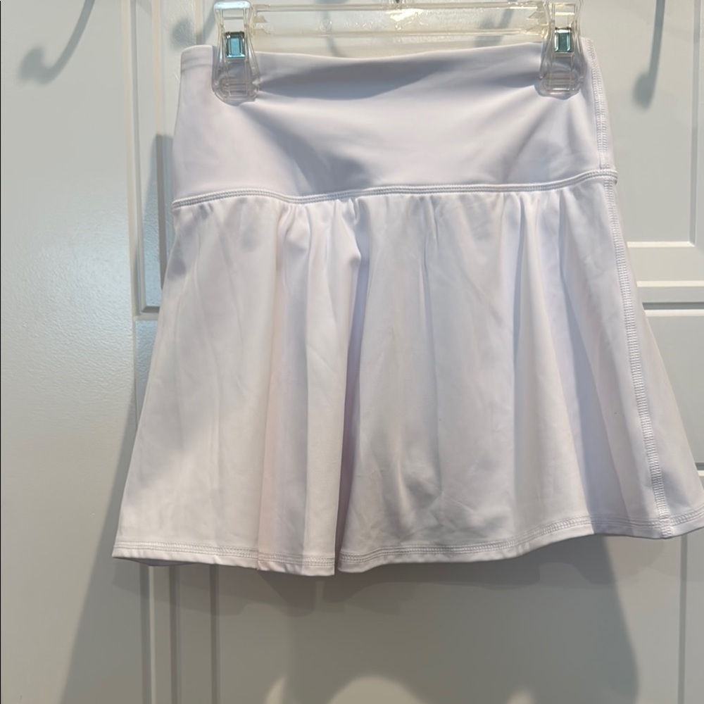 90 Degree By Reflex White Asymmetrical A-Line Mini Skirt - Picture 2 of 4
